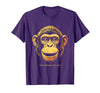 Mademark Stay Curious Stay Wild Monkey Graphic Design T-Shirt - Men - size chart
