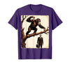 Mademark Monkey Flinging Poo at Businessman Graphic T-Shirt - Men - size chart