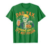 Dad Tax Halloween Pumpkin Candy Art Dad Tax Halloween Pumpkin Candy Funny Skull Men Dad Joke T-Shirt - size chart
