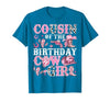 Birthday Girl CowGirl Family Matching Cousin of The Birthday Cow-Girl Rodeo Cow Girl Birthday T-Shirt - size chart