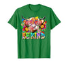 Be Kind Highland Cow Autism Awareness Sped Teacher Be Kind Highland Cow Autism Awareness Inspirational Teacher T-Shirt -