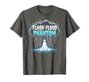 Mademark Halloween Weather Flash Flood Phantom Spooky Storm T-Shirt - size chart
