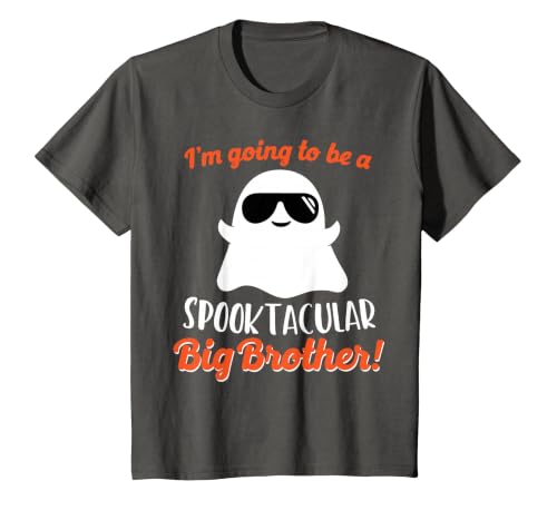 Halloween Pregnancy Announcements by HotW Big Brother Pregnancy Announcement Ghost Funny Boy Halloween T-Shirt - size chart