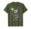 Halloween Tees for Women Men Kids Skeleton Birthday Halloween Costume Boys Teens Girls Kids T-Shirt - size chart