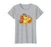 Pokémon Halloween Pikachu Cute Pumpkin Candy Corn T-Shirt - size chart