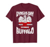 Polish Heritage Gifts Dyngus Day Buffalo New York Piwo Polka Pierogi Na Zdrowie T-Shirt - size chart