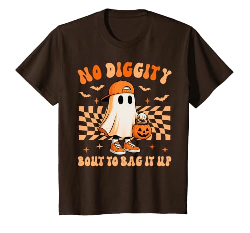 Ghost No Diggity Bout To Bag It Up Halloween Ades Ghost No Diggity Bout to Bag It Up Halloween Toddler Kids T-Shirt - size