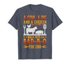 Cow A Pig And A Chicken gift idea A Cow A Pig and A Chicken Walk Into A BBQ The End Barbecue T-Shirt - size chart