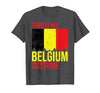 Funny Belgian Flag Halloween Vintage This is My Belgium Flag Costume for Halloween T-Shirt - size chart