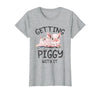 Funny pig mom farming pig farm life gifts Co. Getting Piggy with it Shirt Funny Pig Farm Life Cute Pig T-Shirt - size chart