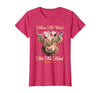 Christian Western Highland Cow Lovers Tees Follow The Word Not The Herd Christian Western Highland Cow T-Shirt - size chart