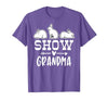 Show Rabbit Grandma T-Shirt — design detail