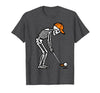 Halloween Tees for Women Men Kids Skeleton Golf Halloween Golfer Costume Dad Mens Boys Kids T-Shirt - size chart