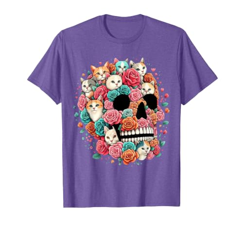 TS - SHOP - Kitty Skeleton Halloween Costume Idea Cat Skull - Kitty Skeleton Halloween Costume Idea T-Shirt - size chart