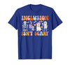 Halloween Applied Behavior Analysis Ghost Groovy Spooky ABA Therapist Halloween Groovy ABA Therapy T-Shirt - size chart