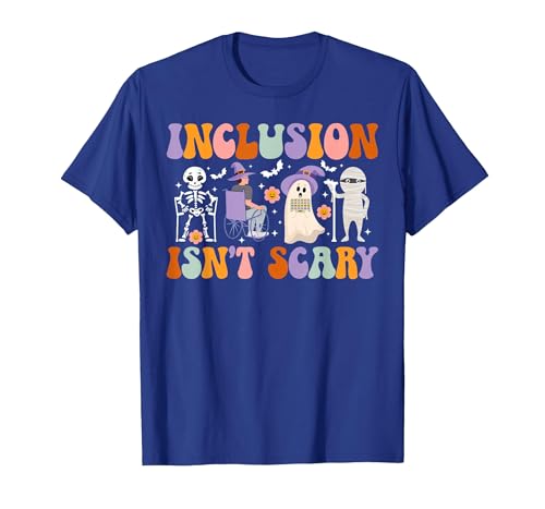 Halloween Applied Behavior Analysis Ghost Groovy Spooky ABA Therapist Halloween Groovy ABA Therapy T-Shirt - size chart
