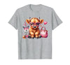 Highland Cow Land of NYC One Boujee Heifer Highland Cow Bougie Pink Tumbler Handbag T-Shirt - size chart