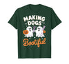 Dog Lover Spooky Grooming Groomer Attire Pet Groomer Funny Halloween Making Dogs Bootiful T-Shirt - size chart