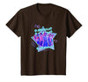 Stranger Things Starcourt Mall Vintage Neon Group Portrait T-Shirt - size chart