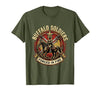 Mademark Buffalo Soldiers Forged in Fire Military Tribute T-Shirt - size chart