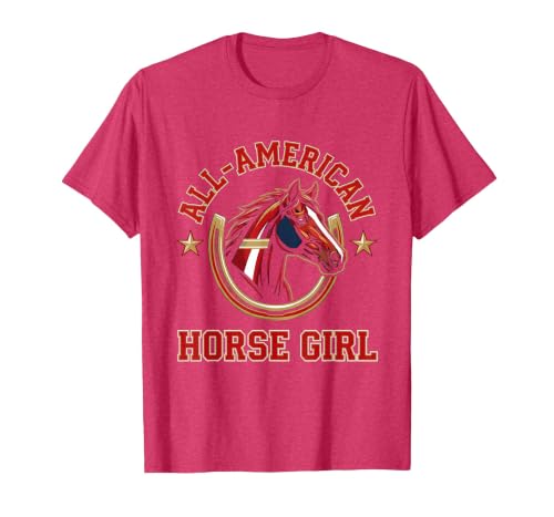 Mademark All-American Horse Girl Bold Varsity Horse Design T-Shirt - Men - size chart