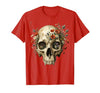 Mademark Elephant Skull Wildflower Bloom Graphic T-Shirt - Men - size chart