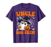 Halloween Family Matching Costume Boo Ghost Tee. Uncle Boo Crew Groovy Ghost Matching Family Halloween T-Shirt - size chart