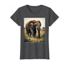 Mademark Wild Heart, Gentle Giant Elephant Nature Design T-Shirt - Women - size chart