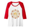 Mademark Mother Elephant Nudging Newborn Calf Maternity Raglan Baseball Tee - Women - size chart