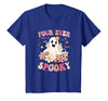 4th Birthday Party Halloween Costume Four Ever Spooky Halloween 4Th Birthday Party Decorations T-Shirt - size chart