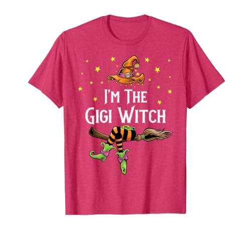 Matching Witch Halloween Costumes by Foxio Im the Gigi Witch Halloween Matching Group Costume T-Shirt - size chart