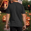 CAZYCHILD Halloween Shirts for Men Funny Halloween Pumpkin Shirt Dancing Skeleton Tee - size chart