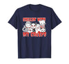Chillin With My Creeps Apparel Chillin with My Creeps Cat Horror Killer Halloween Costume T-Shirt - size chart