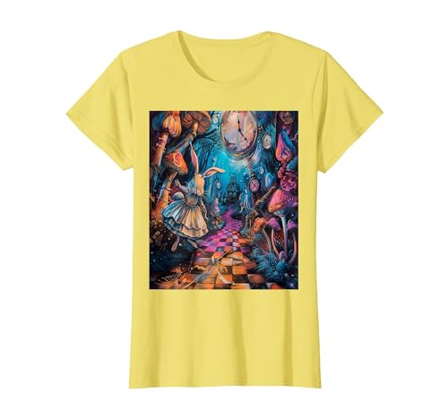 Alice in Wonderland Rabbit House T-Shirt — design detail