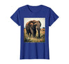 Mademark Wild Heart, Gentle Giant Elephant Nature Design T-Shirt - Women - size chart