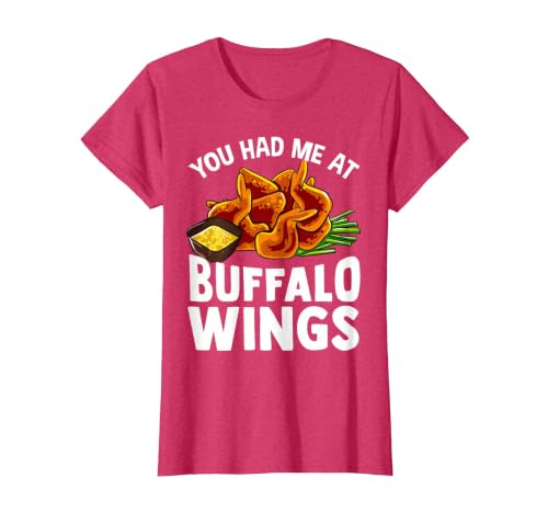 Homewise Shopper Buffalo Wings Buffalo Wings Funny Appetizer T-Shirt - size chart