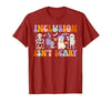 Halloween Applied Behavior Analysis Ghost Groovy Spooky ABA Therapist Halloween Groovy ABA Therapy T-Shirt - size chart