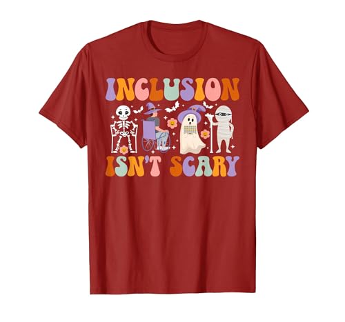 Halloween Applied Behavior Analysis Ghost Groovy Spooky ABA Therapist Halloween Groovy ABA Therapy T-Shirt - size chart