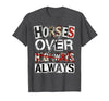 Mademark Horses Over Highways Always Equestrian Design T-Shirt - size chart