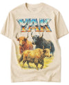 BABATEES Farm Animals Heavy Metal Tshirt for Men, Women & Farmers - 100% Natural Undyed Cotton - size chart