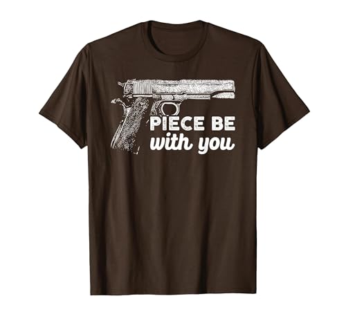 Gun Lover Cool Man Tee Piece Be with You 2nd Amendment Gun Lover Cool Man T-Shirt - size chart