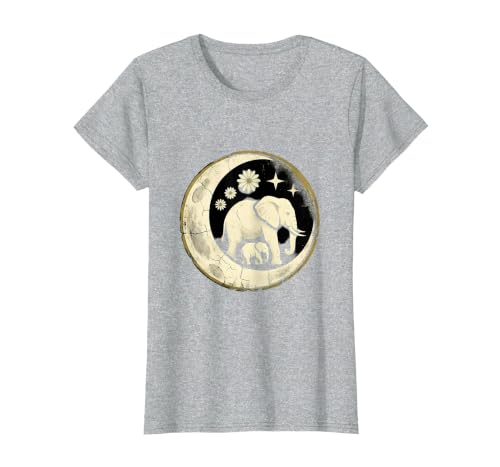 Mademark Mama and Baby Elephant Walking Together T-Shirt - size chart