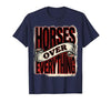 Mademark Horses Over Everything Equestrian Design T-Shirt - Men - size chart