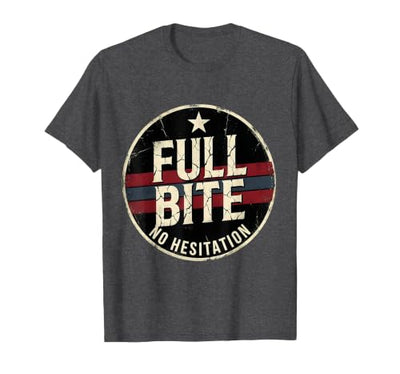 Full Bite No Hesitation Bold Shark Design T-Shirt