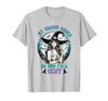 CCHT Dialysis Technician My Broom Broke So Now I'm a CCHT Dialysis Tech Halloween T-Shirt - size chart