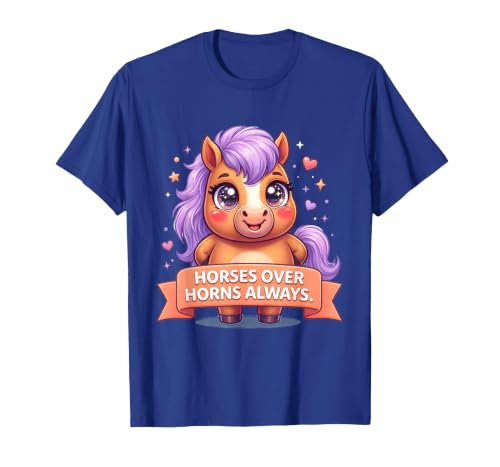Mademark Horses Over Horns Always Equestrian Design T-Shirt - Men - size chart