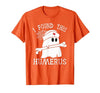 I Found This Humerus Funny Ghost Nurse Halloween T-Shirt - size chart
