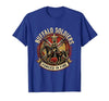 Mademark Buffalo Soldiers Forged in Fire Military Tribute T-Shirt - size chart