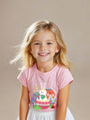 Easter Day Gift for Toddler Boy Baby Girl Tractor Loving Bunny T-Shirt — design detail