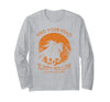 Mind Your Head Sleepy Hollow Headless Horseman Halloween Long Sleeve T-Shirt - size chart